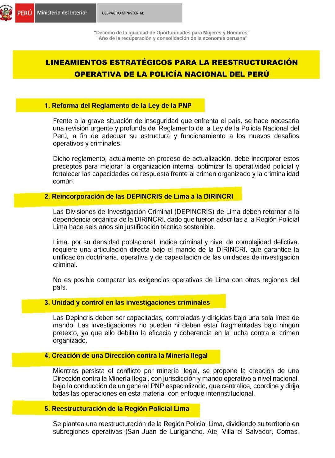 Se analiza nueva estructura operativa para la PNP : conoce los lineamientos