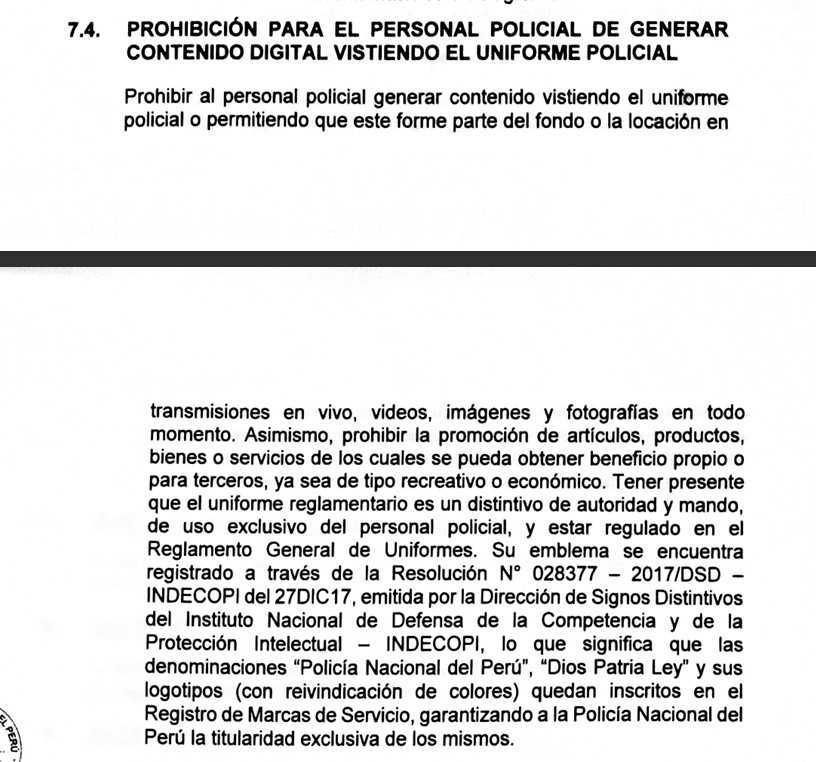 ⚠️Nueva directiva PNP : prohibido usar el celular durante el servicio