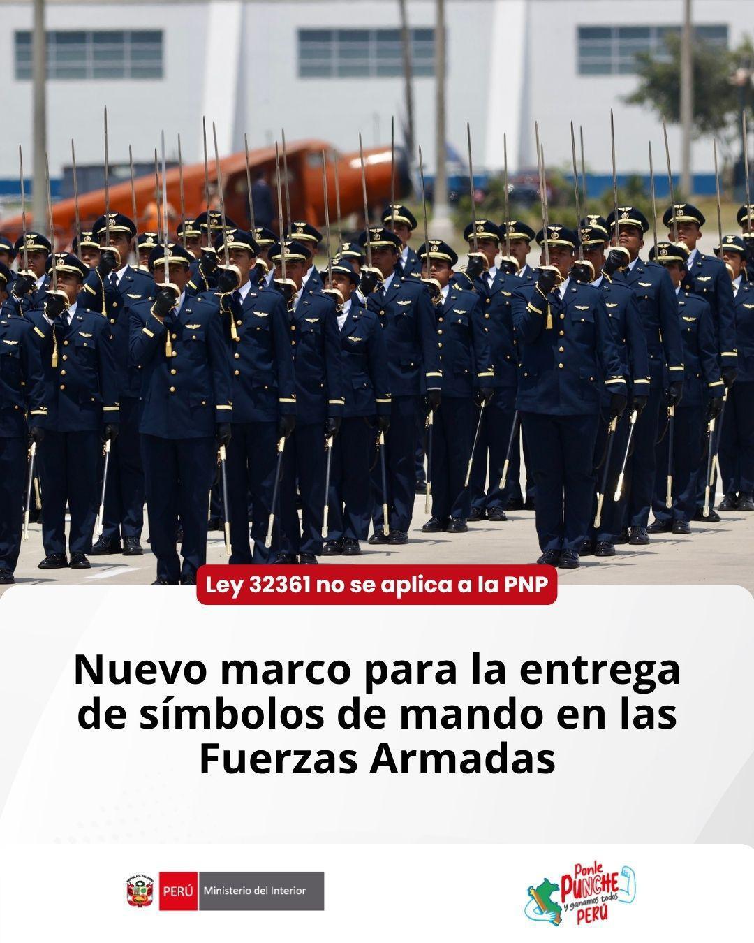 ⚔️ Apueban Ley establece entrega de espadas a oficiales militares, no a la PNP