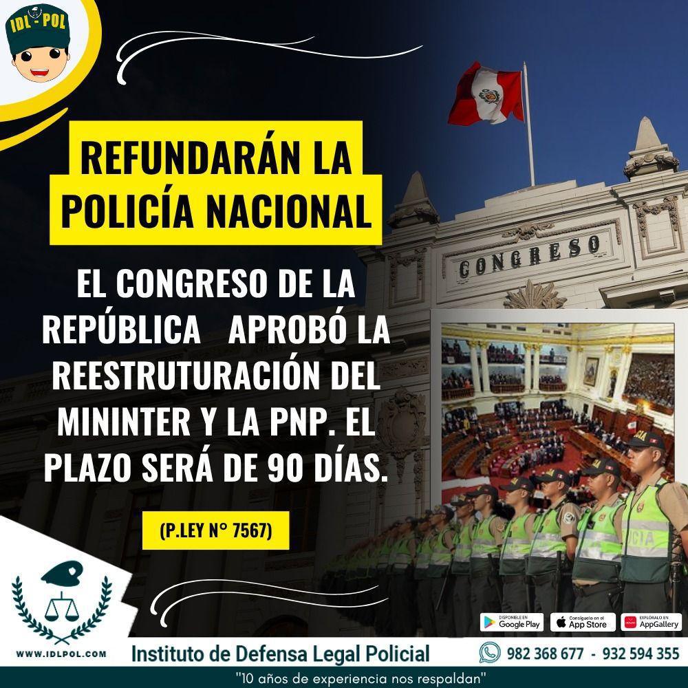 🔁Refundarán la PNP y el MININTER: Plazo de 90 días