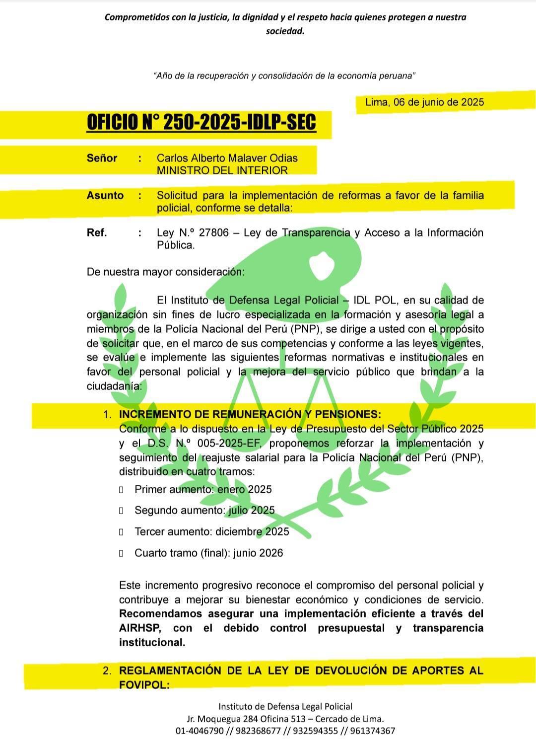 🚨Presentamos propuestas para mejorar sueldos, ascensos y salud policial