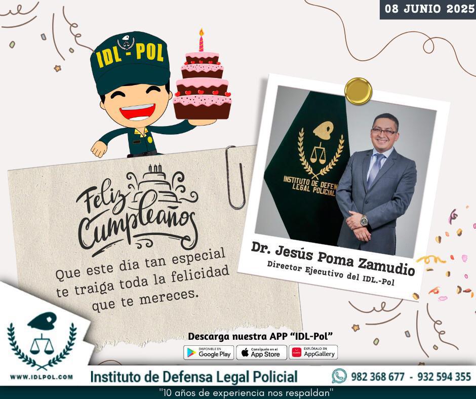 ¡Feliz cumpleaños, Dr. Jesús Poma Zamudio, CEO de IDL-Pol!