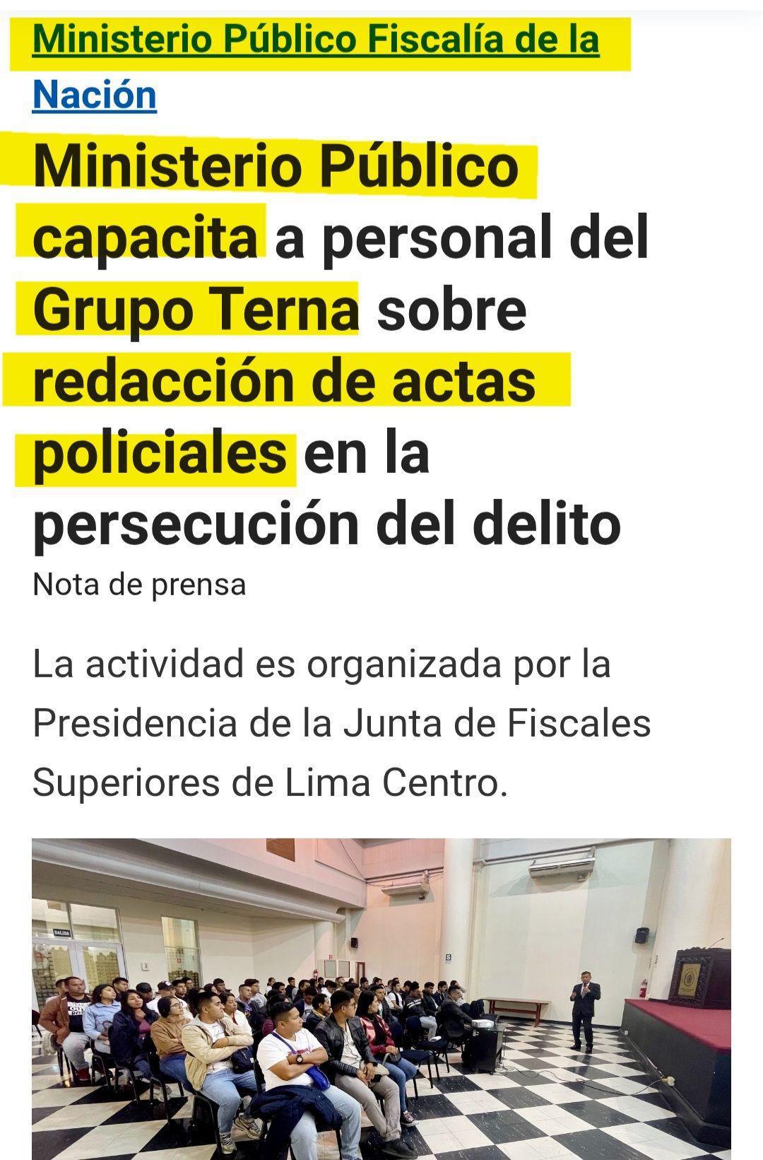 ¿Capacitación o contradicción? Fiscales enseñan redacción de actas policiales
