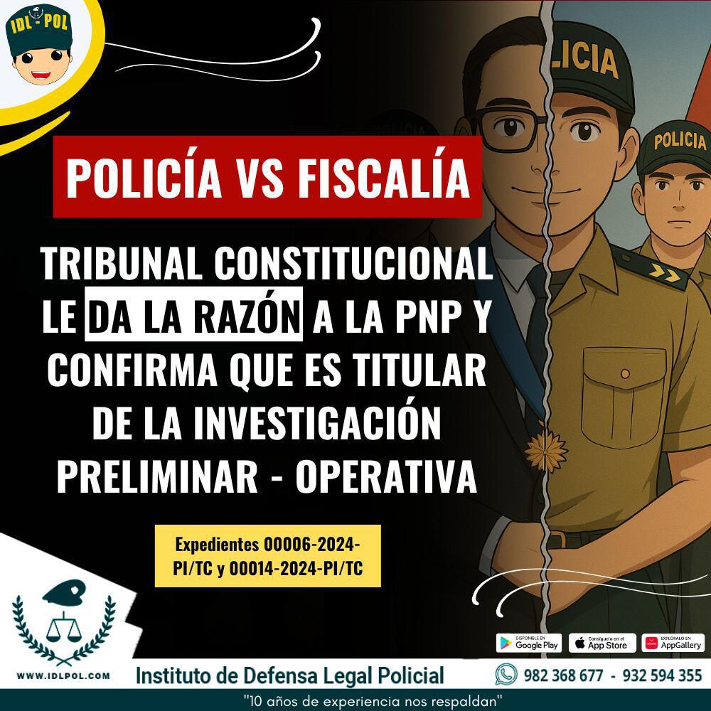 El Tribunal Constitucional le dio la razón a la PNP