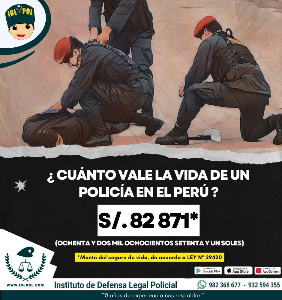 ¿Cuánto vale la vida de un policía en el Perú?