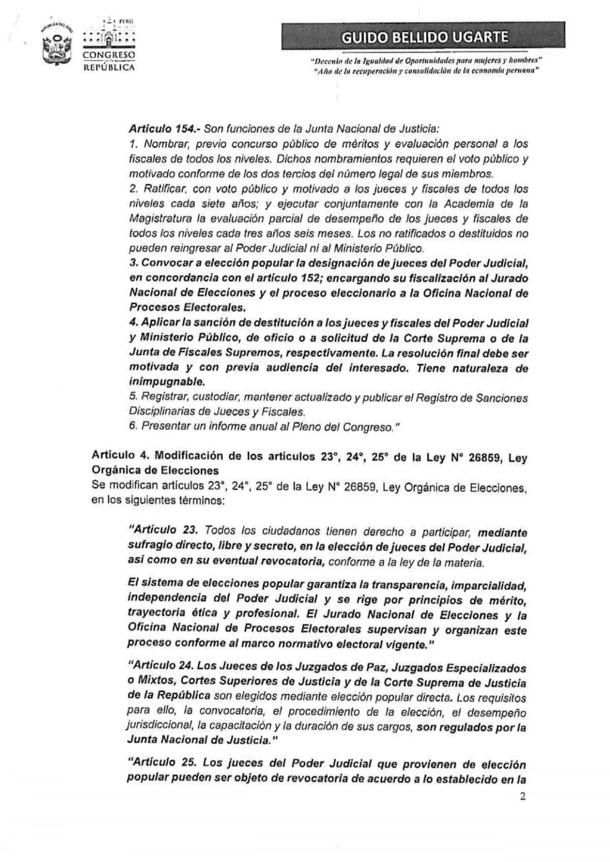 Proponen elección popular de jueces del Poder Judicial