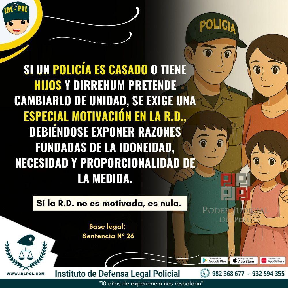 🛑Traslados arbitrarios a policías casados o con hijos serán nulos