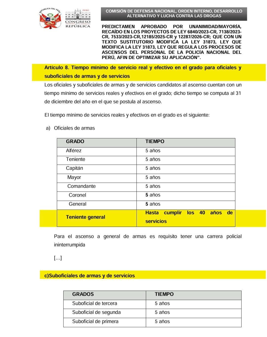 Sanciones PNP podrían dejar de ser un obstáculo permanente en los ascensos Sanciones PNP podrían dejar de ser un obstáculo permanente en los ascensos