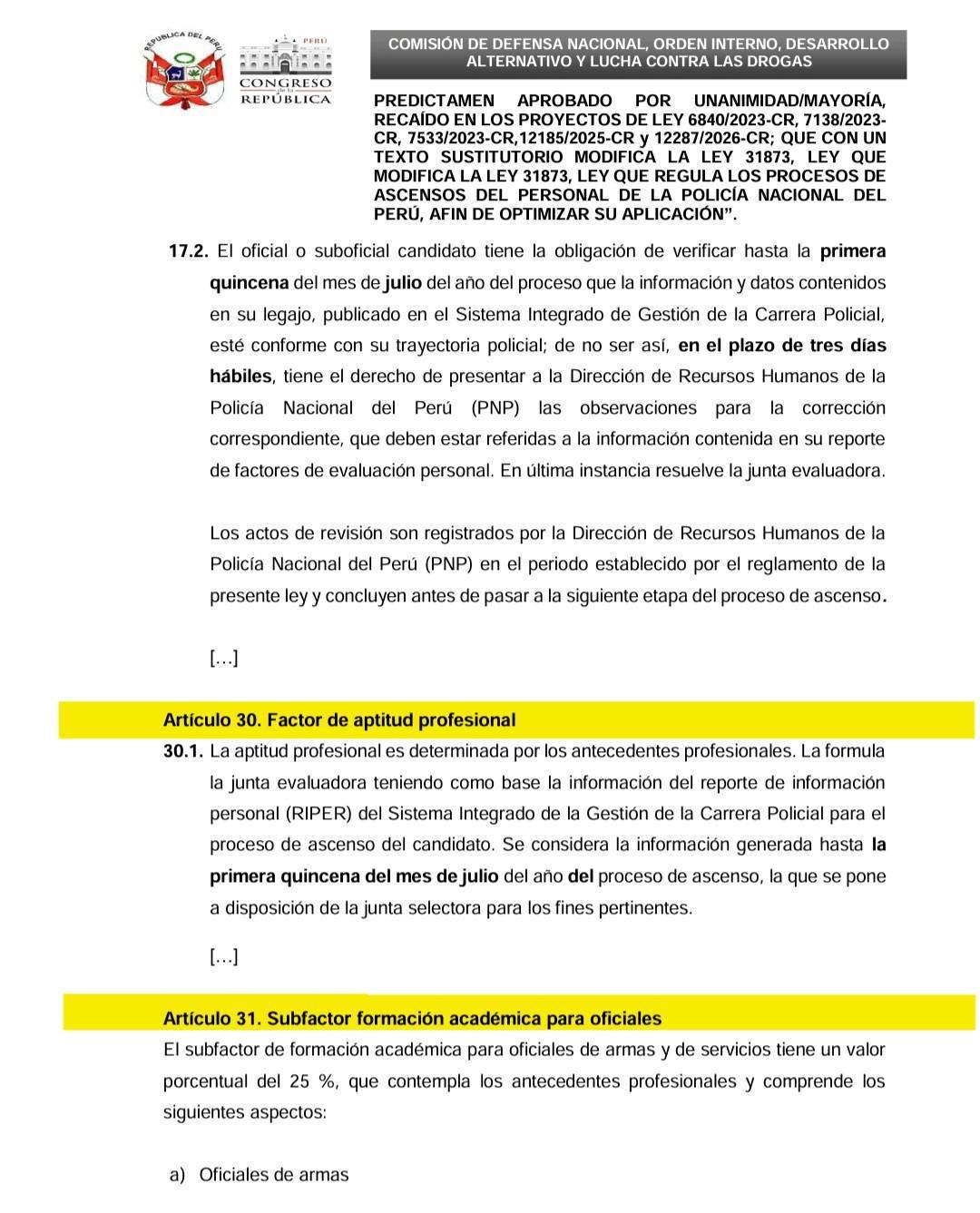 Sanciones PNP podrían dejar de ser un obstáculo permanente en los ascensos