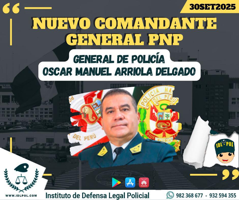 Designan nuevo Comandante General de la PNP