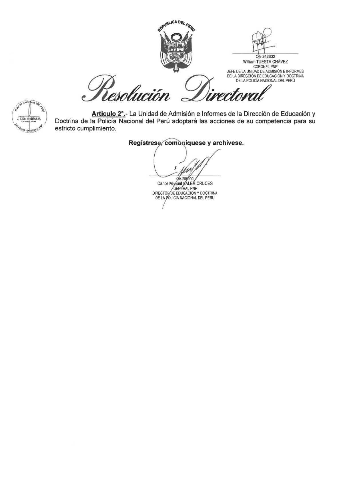 Publican cuadro de mérito del proceso de admisión a las Escuelas PNP -2025 Publican cuadro de mérito del proceso de admisión a las Escuelas PNP -2025