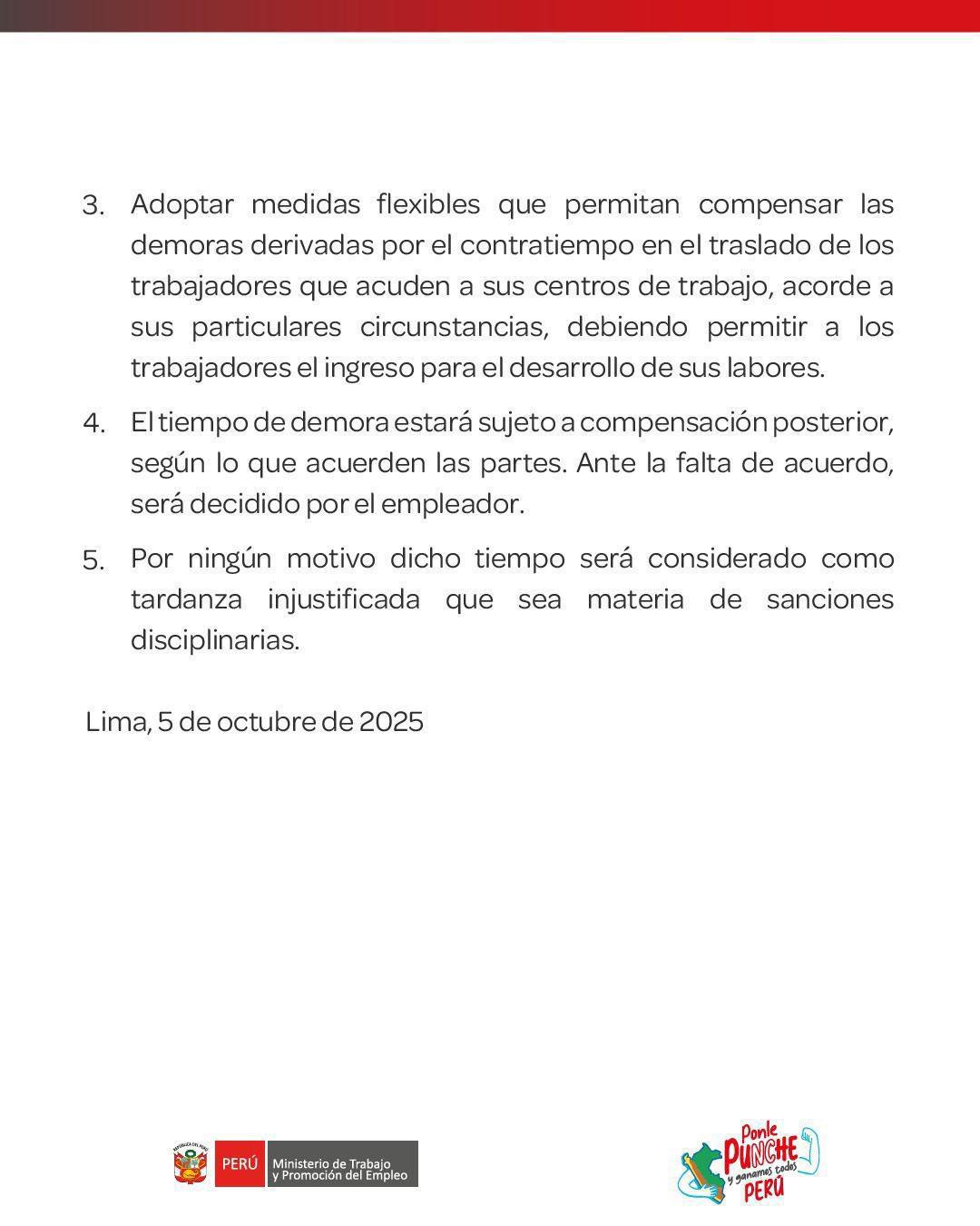 Disponen tolerancia de 2 horas al trabajo por paro de transportistas