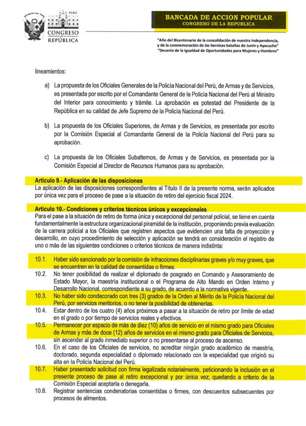 Hoy se debate proyecto de ley que podría pasar al retiro a miles de policías
