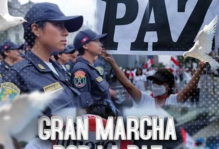 Respaldamos la Marcha por la Paz en apoyo a nuestros policías