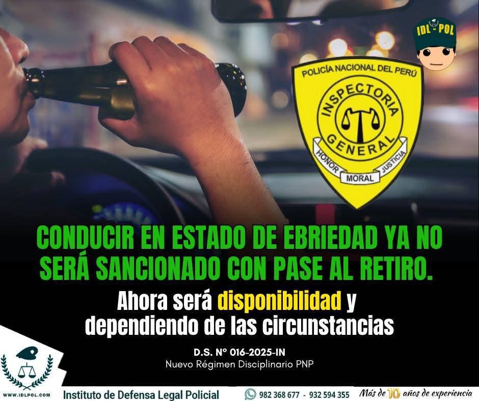 Modifican Reglamento Disciplinario PNP : cambios clave en sanciones