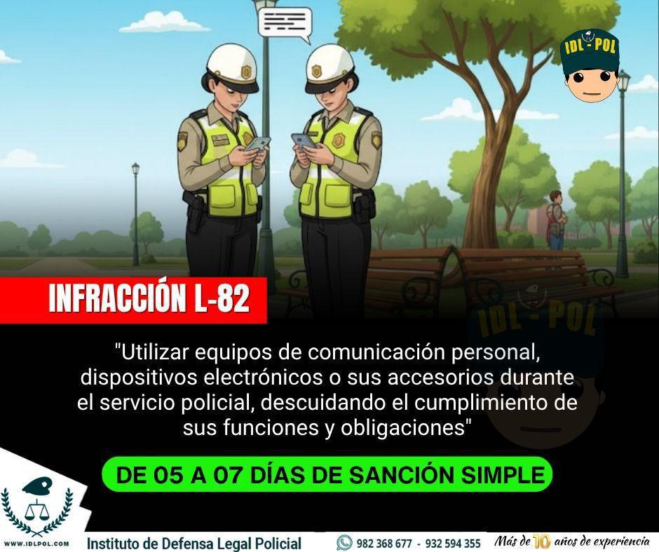 Desde ahora : Uso del celular en servicio hasta 7 días de sanción simple Desde ahora : Uso del celular en servicio hasta 7 días de sanción simple