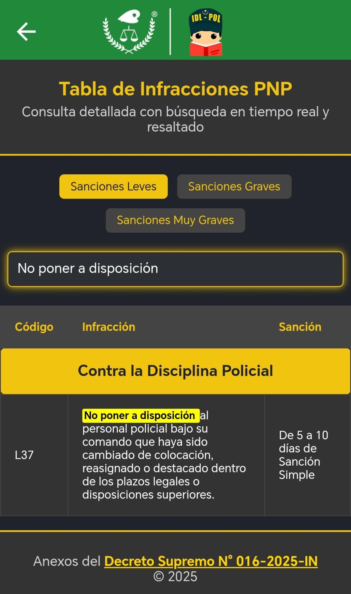 Nueva medida: Jefes que omitan poner a disposición serán sancionados Nueva medida: Jefes que omitan poner a disposición serán sancionados
