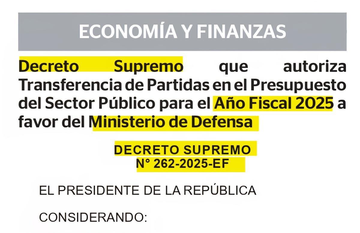 Publican decreto que autoriza BONO a las FF.AA. por estado de emergencia; la PNP continúa en espera Publican decreto que autoriza BONO a las FF.AA. por estado de emergencia; la PNP continúa en espera