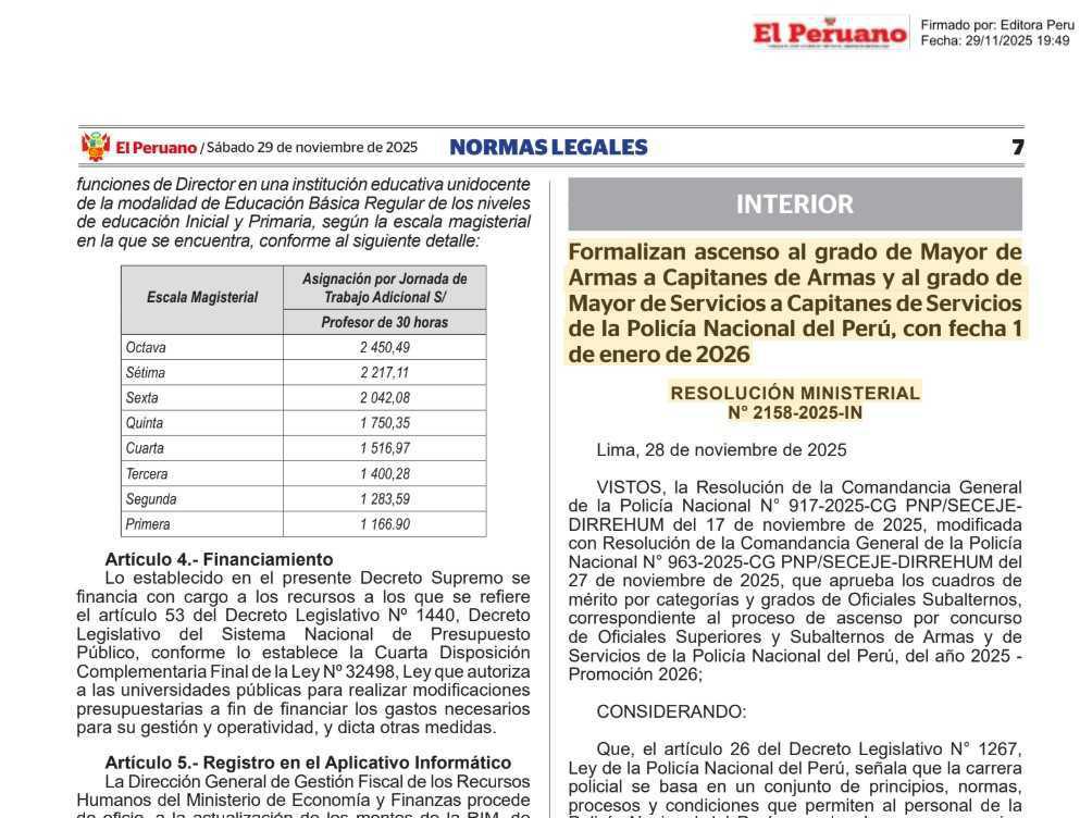Publican resolución que otorga ascenso a Mayores PNP Publican resolución que otorga ascenso a Mayores PNP
