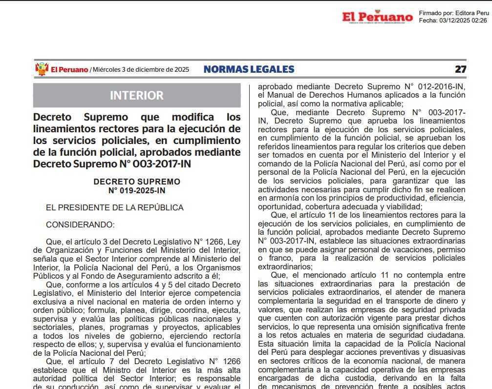 Policías ahora podrán trabajar en su franco o vacaciones en seguridad del transporte de dinero y valores Policías ahora podrán trabajar en su franco o vacaciones en seguridad del transporte de dinero y valores