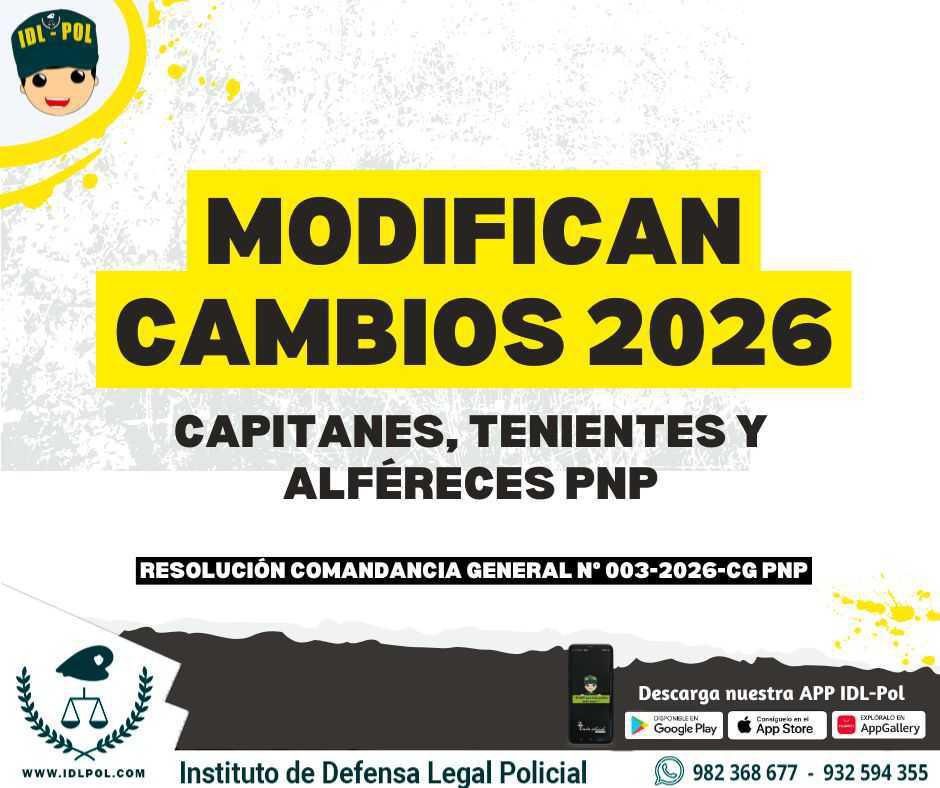 🚨CAMBIOS 2026🚨 Modifican asignación de cargos de Capitanes, Tenientes y Alféreces PNP 🚨CAMBIOS 2026🚨 Modifican asignación de cargos de Capitanes, Tenientes y Alféreces PNP