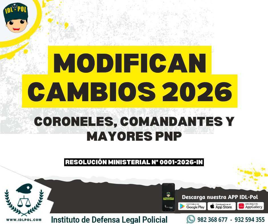 🚨CAMBIOS 2026🚨 Modifican asignación de cargos de Coroneles, Comandantes y Mayores PNP 🚨CAMBIOS 2026🚨 Modifican asignación de cargos de Coroneles, Comandantes y Mayores PNP