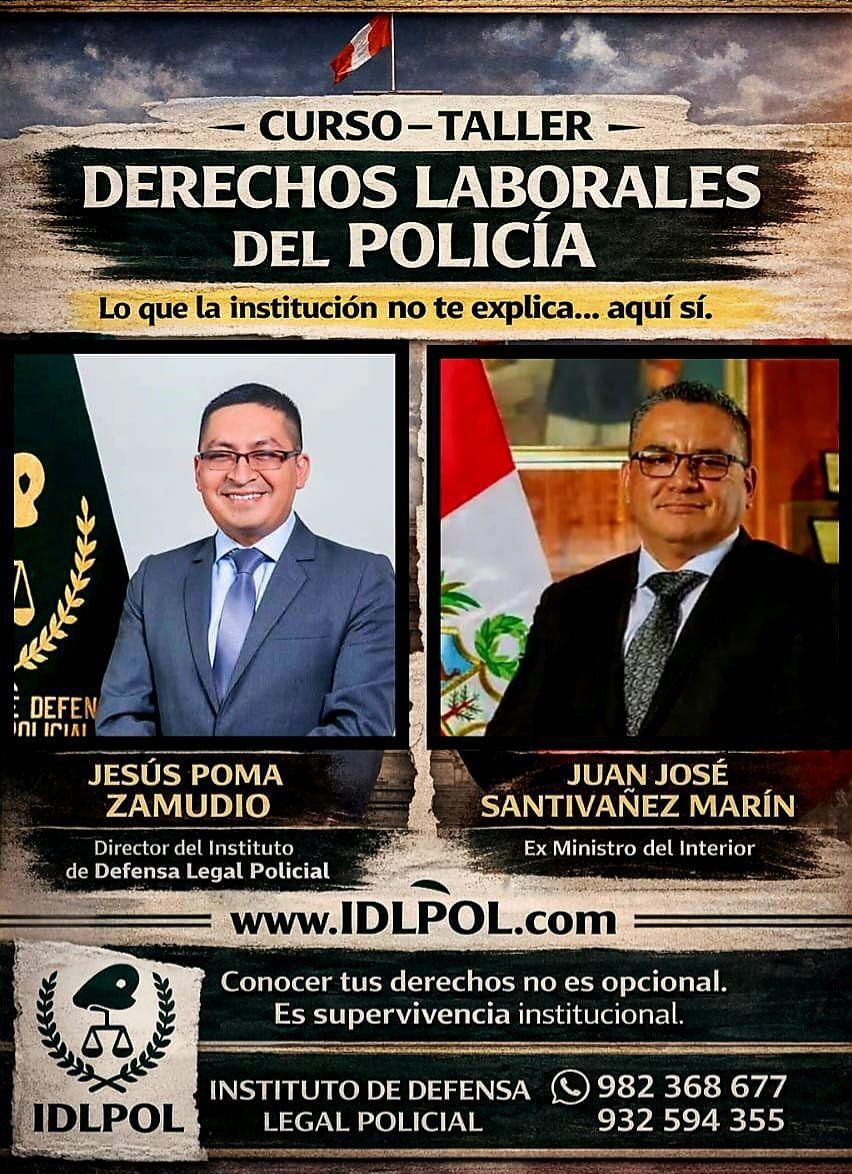 Dr. Santiváñez se une al Curso de "Derechos Laborales del Policía" Dr. Santiváñez se une al Curso de "Derechos Laborales del Policía"