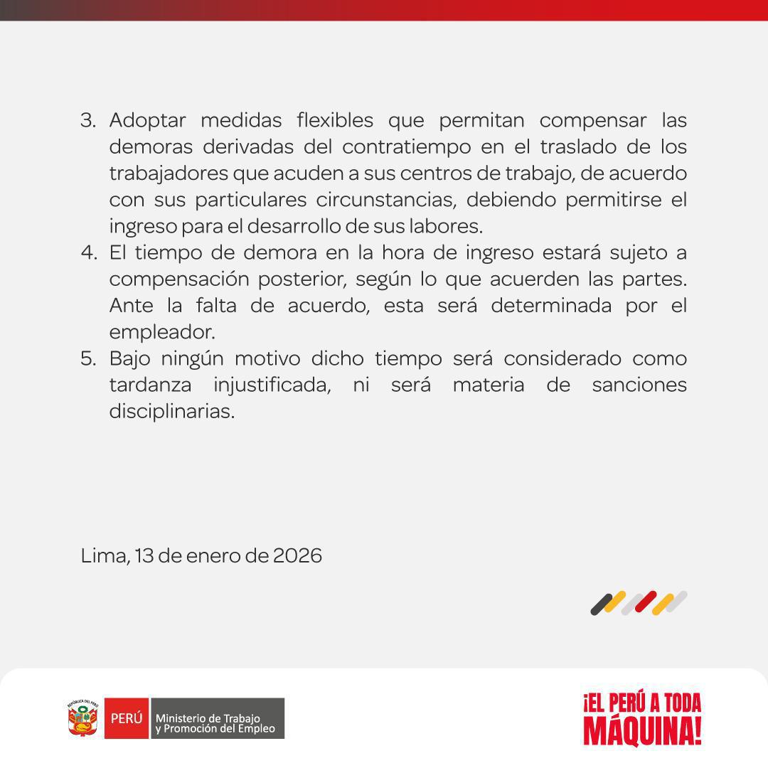 Disponen tolerancia de 4 horas al trabajo por paro de transportistas