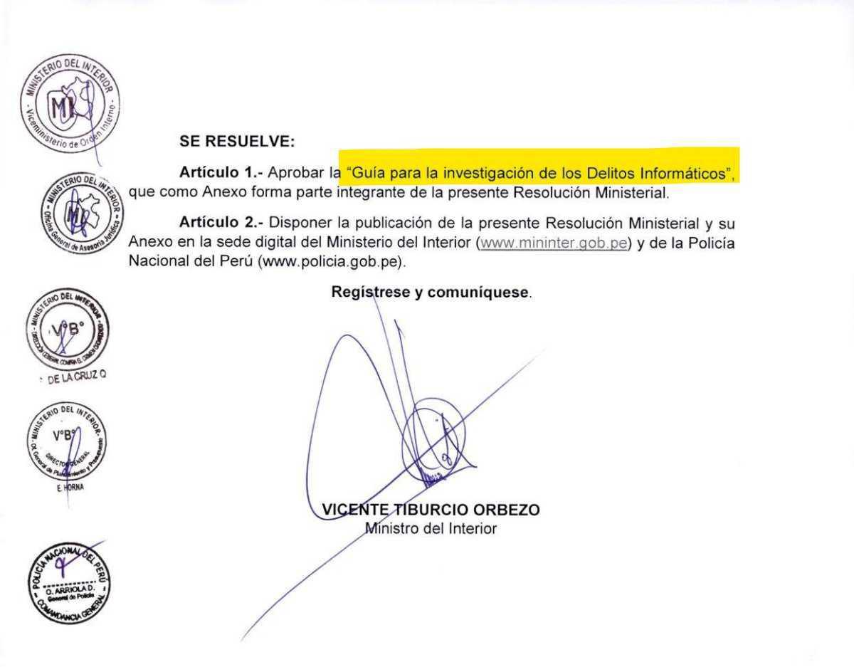 Publican “Guía para la Investigación de los Delitos Informáticos” para estandarizar procedimientos en la PNP Publican “Guía para la Investigación de los Delitos Informáticos” para estandarizar procedimientos en la PNP