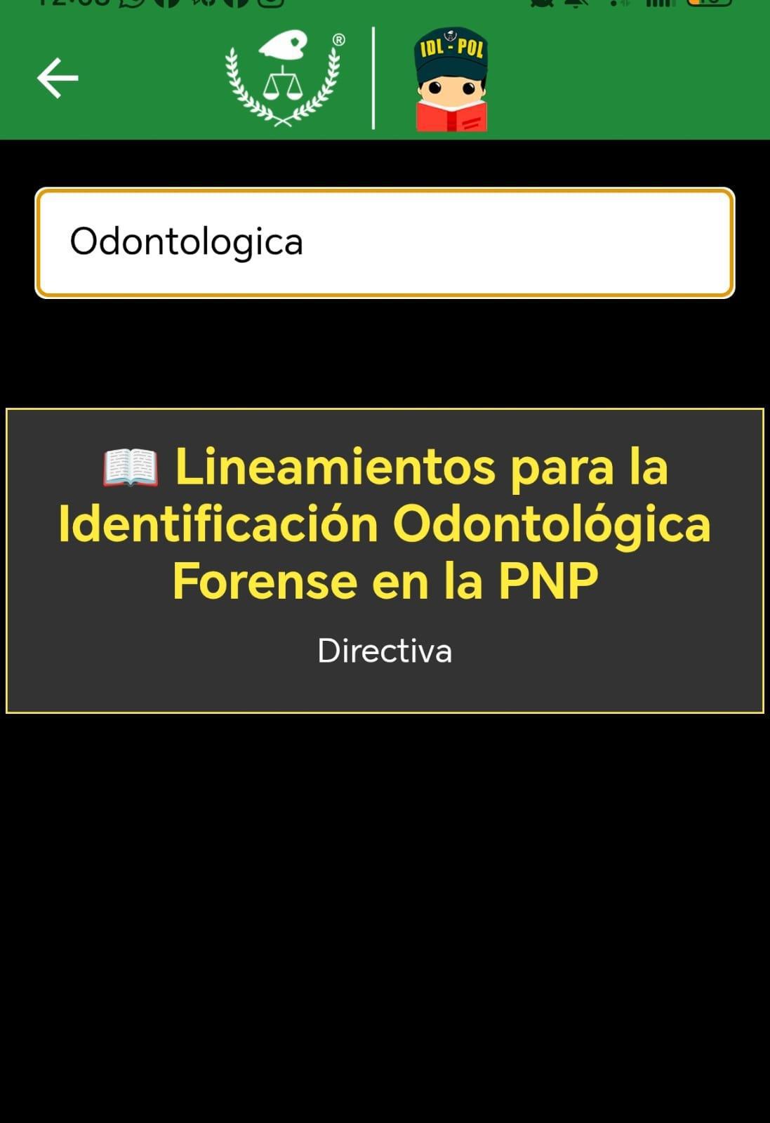 Publican directiva PNP : lineamientos para la Identificación Odontológica Forense
