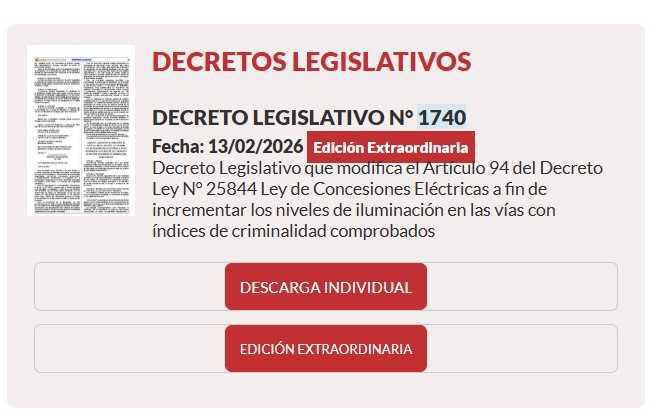 Publican norma para elevar la iluminación del alumbrado en calles peligrosas Publican norma para elevar la iluminación del alumbrado en calles peligrosas