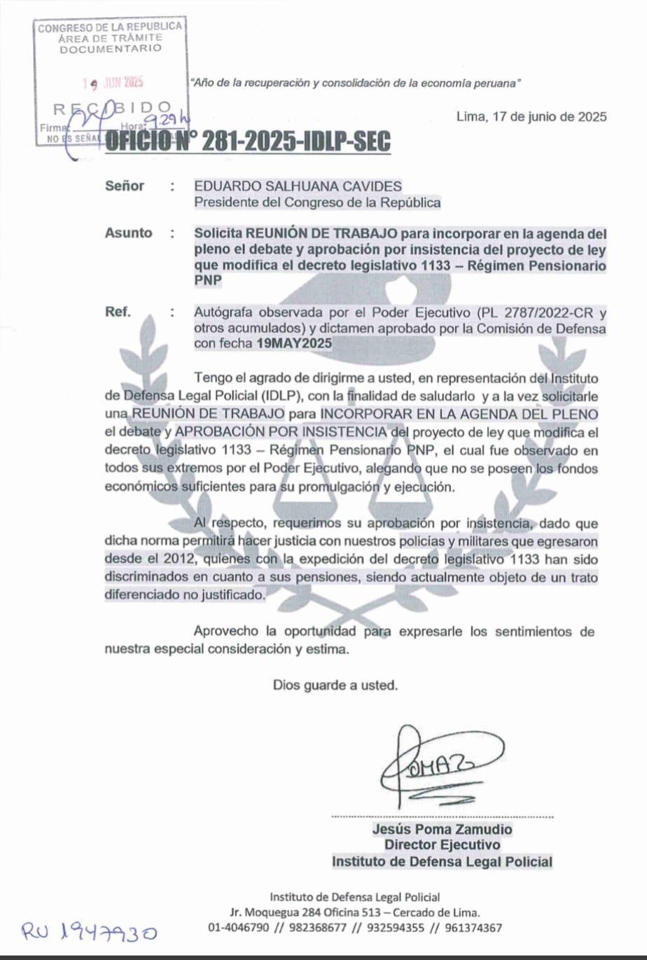 🔥¡LO LOGRAMOS! Congreso aprueba pensiones justas para jóvenes policías y militares egresados desde 2012
