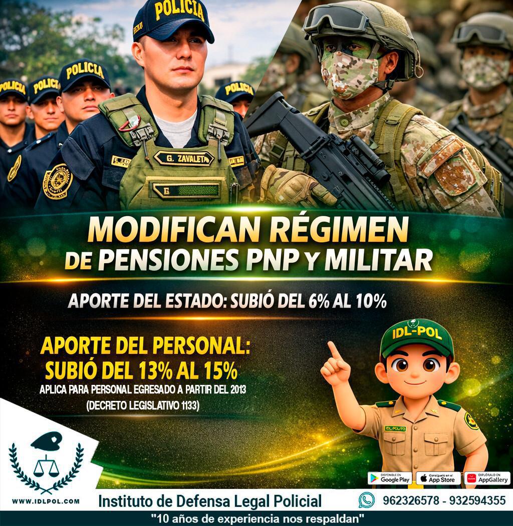 PNP y FFAA: así queda el nuevo sistema de pensiones con la Ley 32561 PNP y FFAA: así queda el nuevo sistema de pensiones con la Ley 32561