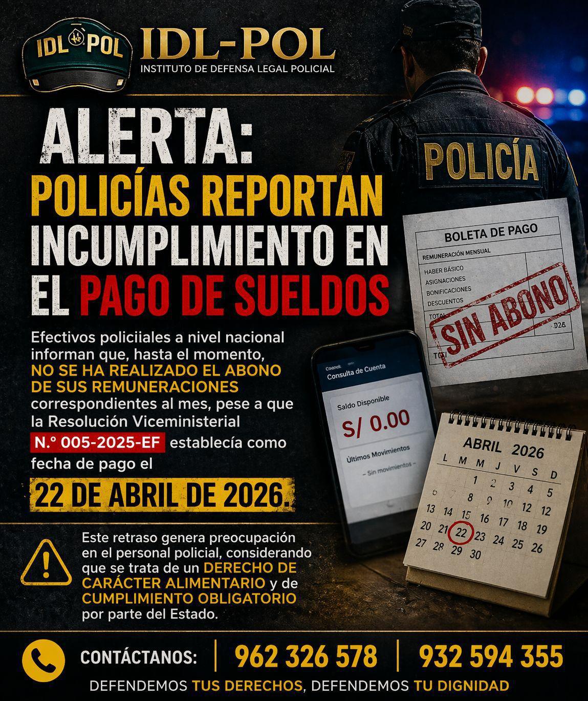 💰¿Y el sueldo, cuándo? Efectivos PNP denuncian que no hubo abono 💸