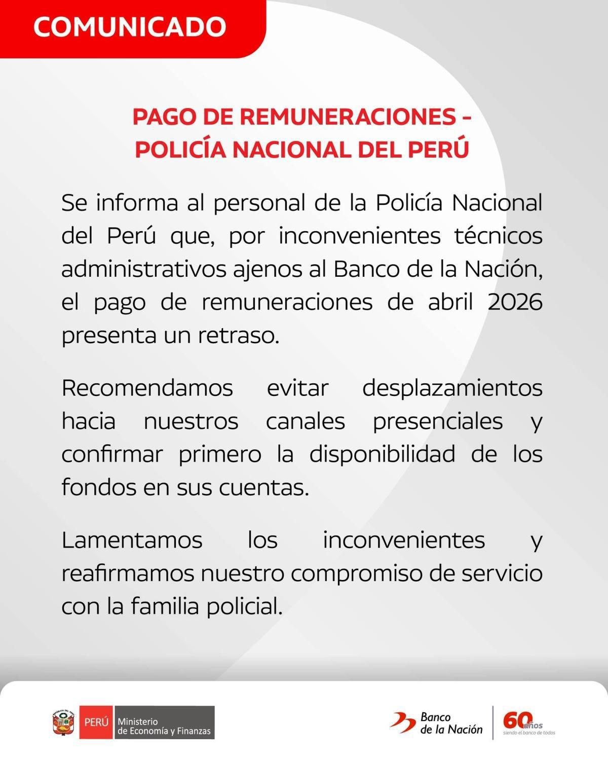 ⚠️Pago PNP se posterga: DIRREHUM y Banco de la Nación dan explicación oficial ⚠️Pago PNP se posterga: DIRREHUM y Banco de la Nación dan explicación oficial