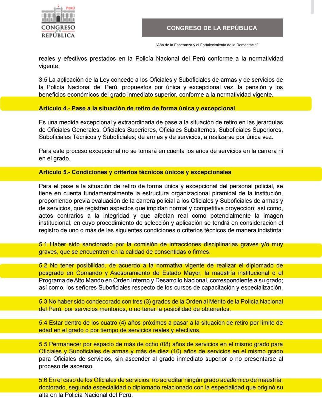 🚨Perú Libre plantea retiro excepcional masivo y reestructuración total de la PNP 🚨Perú Libre plantea retiro excepcional masivo y reestructuración total de la PNP