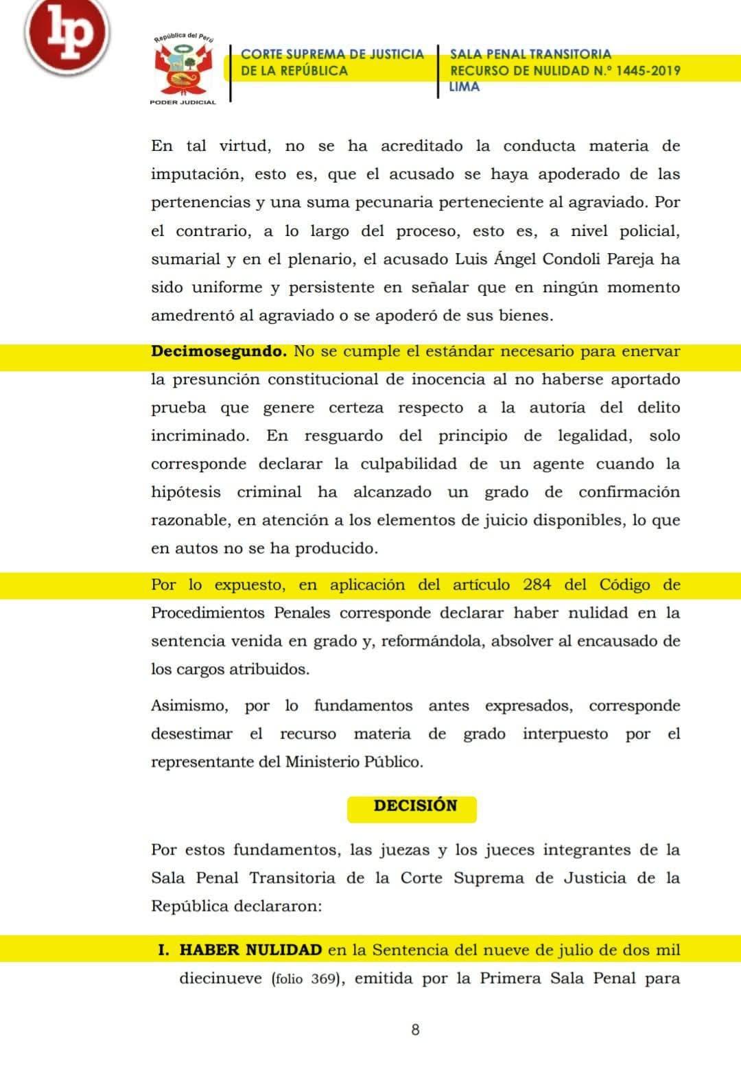 👮♂️Declaración policial no bastó: Suprema anula condena contra sujeto intervenido tras huida 👮♂️Declaración policial no bastó: Suprema anula condena contra sujeto intervenido tras huida