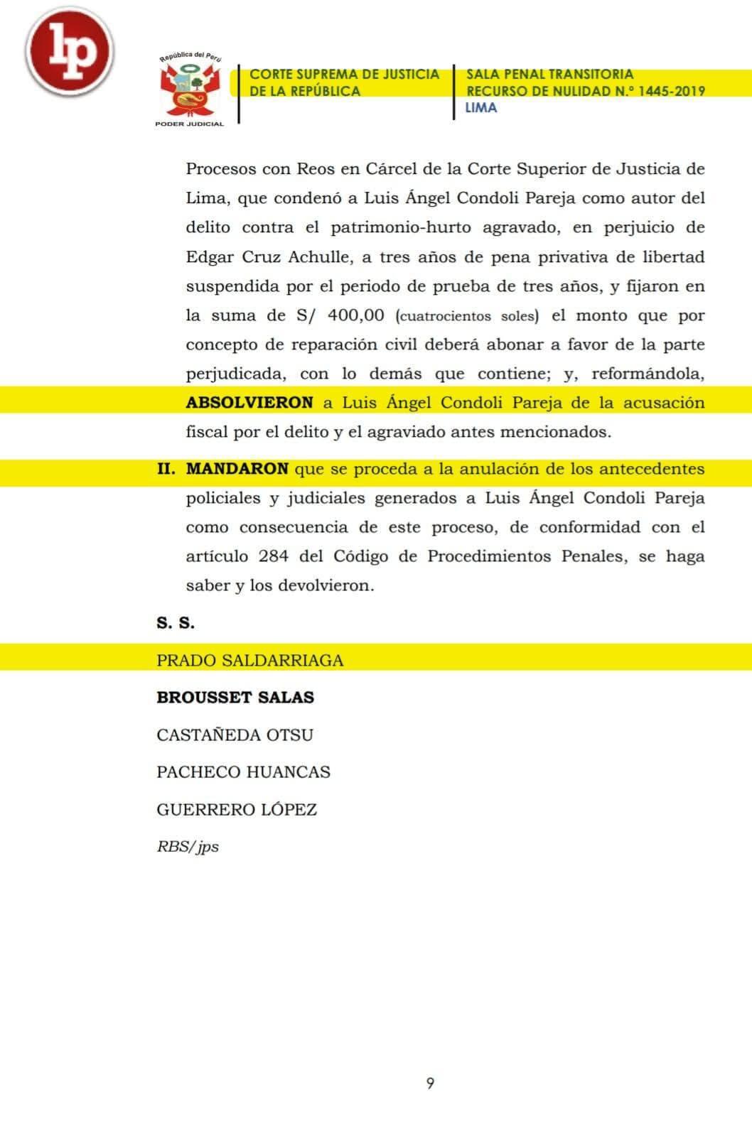 👮♂️Declaración policial no bastó: Suprema anula condena contra sujeto intervenido tras huida 👮♂️Declaración policial no bastó: Suprema anula condena contra sujeto intervenido tras huida
