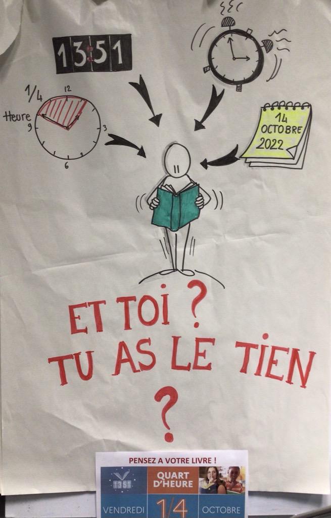 [13 H 51 : UN QUART D'HEURE DE LECTURE] Les lycéens aussi sensibilisés à l'importance de lire