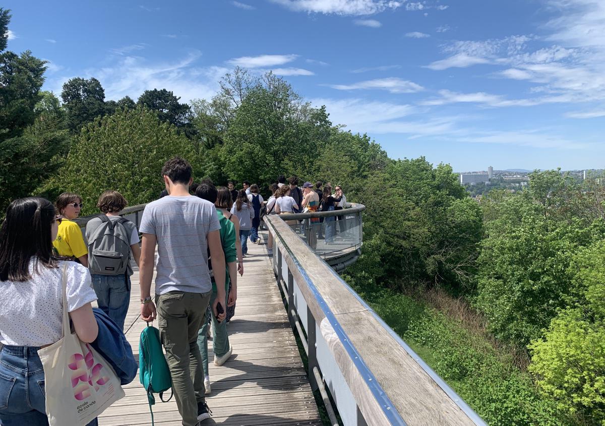 [VOYAGES SCOLAIRES] Une première journée dense pour les élèves en spé cinéma audiovisuel à Lyon