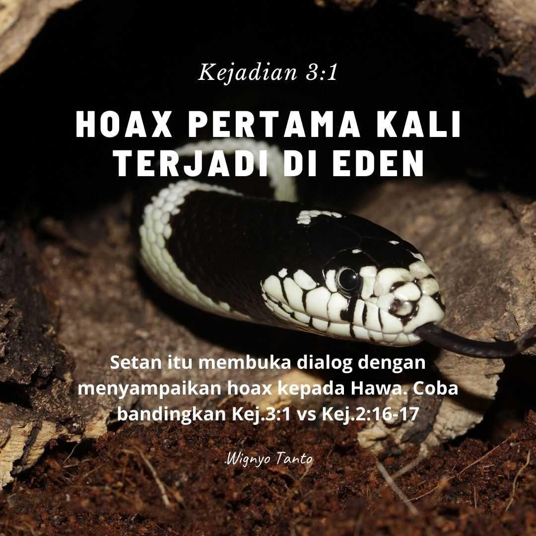 Hoax pertama terjadi di Eden