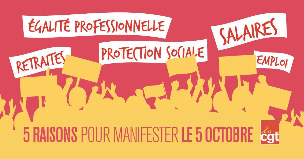 LE 5 OCTOBRE: 5 RAISONS D’AGIR! LE 5 OCTOBRE: 5 RAISONS D’AGIR!