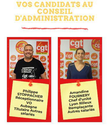 Votez CGT aux élections du Conseil d'Administration Renault Retail Group ! Votez CGT aux élections du Conseil d'Administration Renault Retail Group !