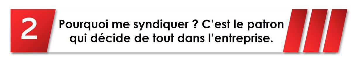 Pourquoi se syndiquer ? Pourquoi se syndiquer ?