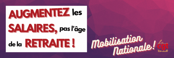 Les actions des syndicats CGT Renault pour le 29 septembre Les actions des syndicats CGT Renault pour le 29 septembre