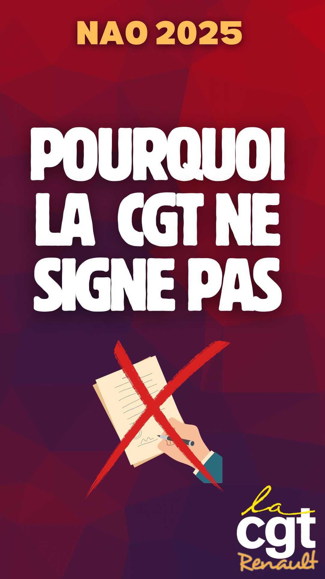 NAO : Pourquoi la CGT ne signe pas NAO : Pourquoi la CGT ne signe pas