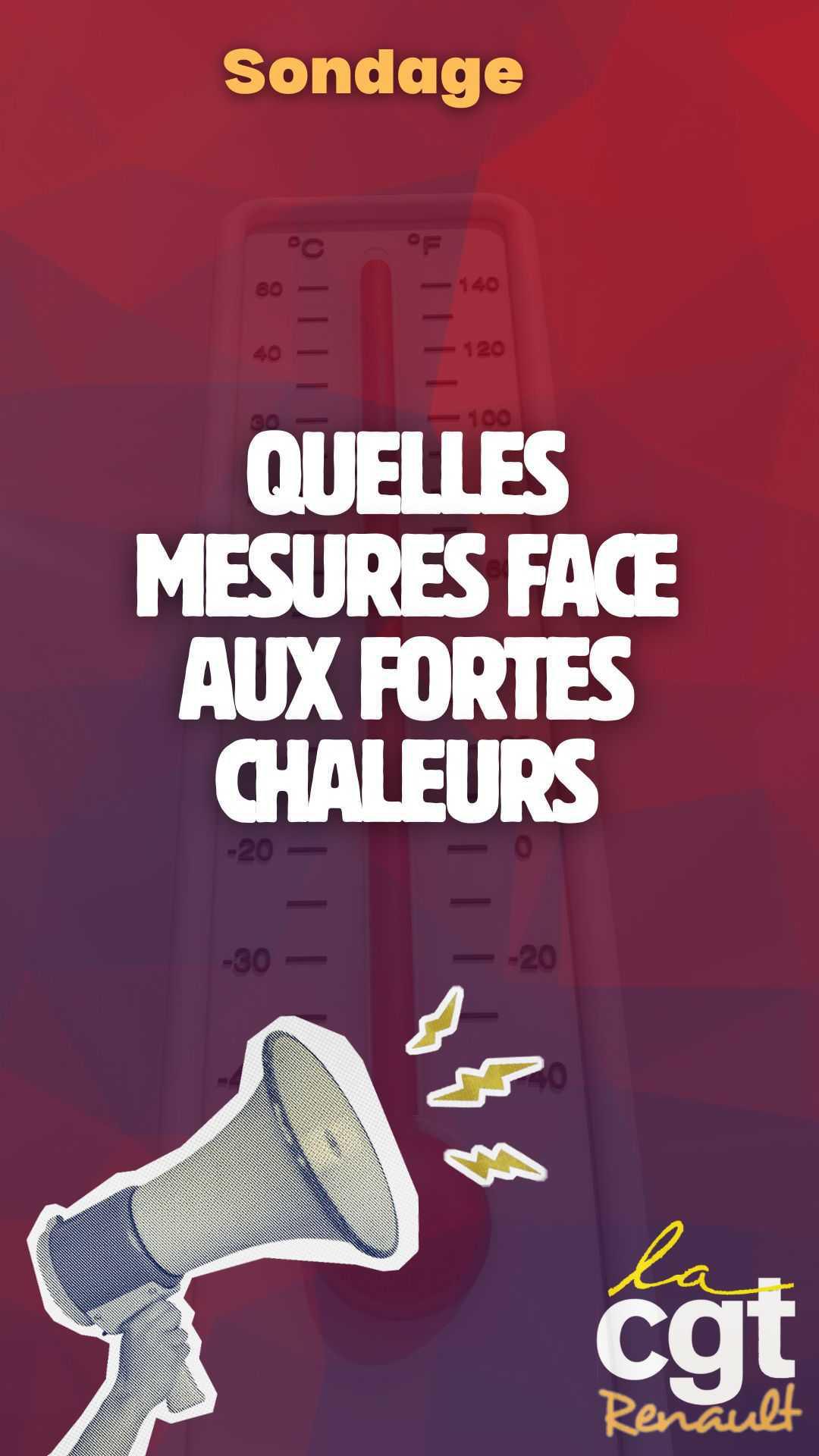 Sondage : quelles mesures face aux fortes chaleurs ? Sondage : quelles mesures face aux fortes chaleurs ?