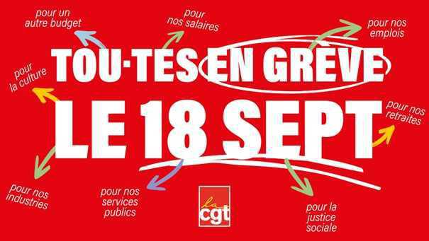 Le Mans : Jeudi 18 septembre, amplifions la mobilisation !
