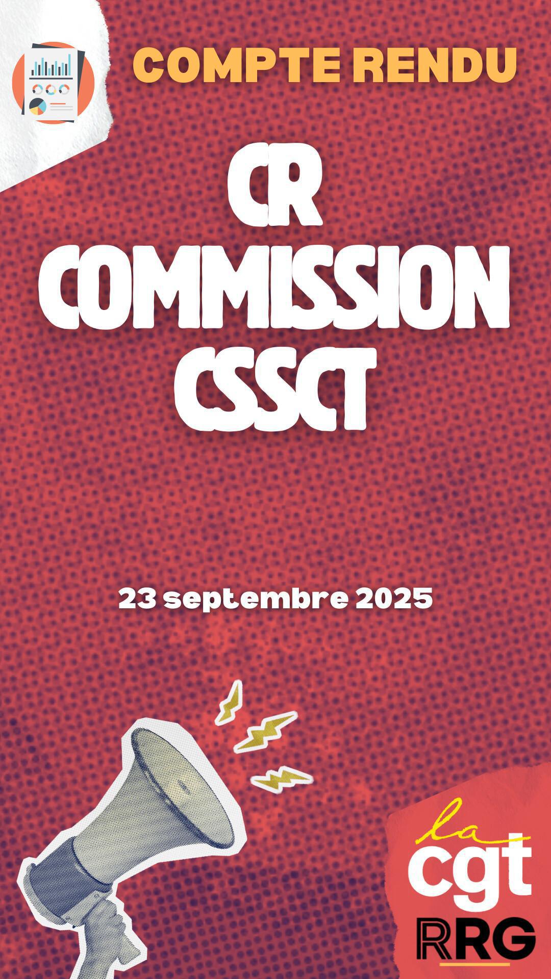 Compte rendu de la commission CSSCT du 23 septembre 