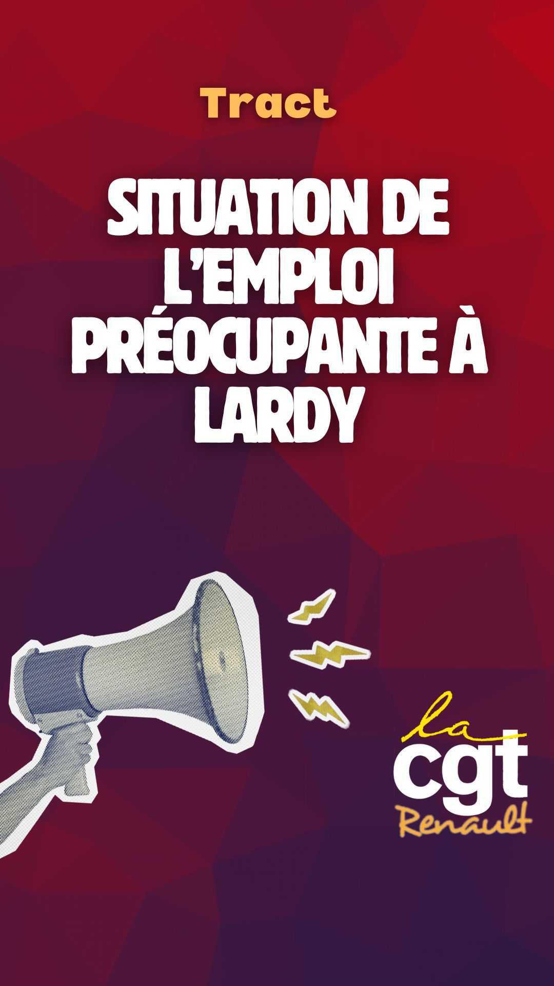 Lardy : Malgré le nouveau labo, la situation de l'emploi reste préocupante Lardy : Malgré le nouveau labo, la situation de l'emploi reste préocupante